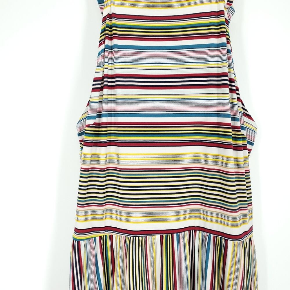 Lane Bryant High Neck Convertible Strap Striped Maxi Dress 18/20 - Picture 4 of 11